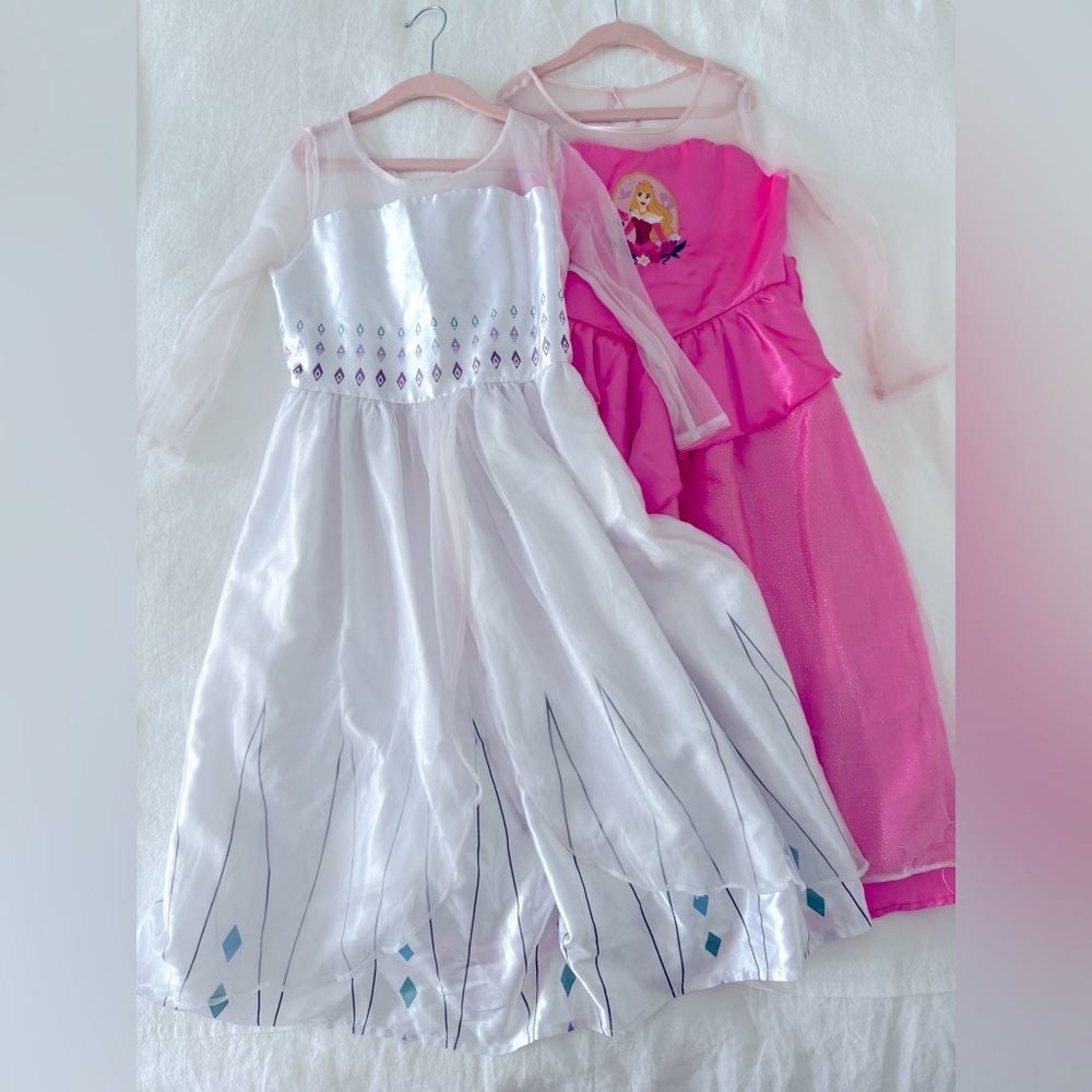 Girls size 9/10 Disney Princess Costume Set - Aurora and Elsa